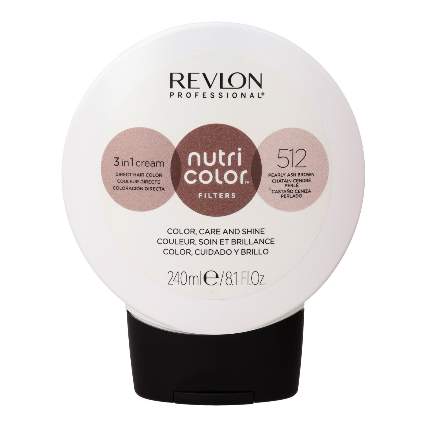 Revlon Nutri Color Filters 512/Castaño Ceniza Perlado 240 ml Revlon Nutri Color Filters 512/Castaño Ceniza Perlado 240 ml
